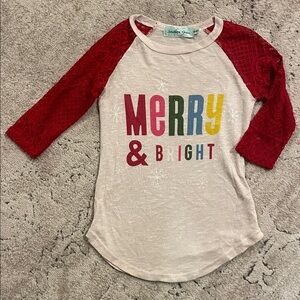 Southern Grace Kids Christmas 🎅🏻🎄❤️ Raglan shirt